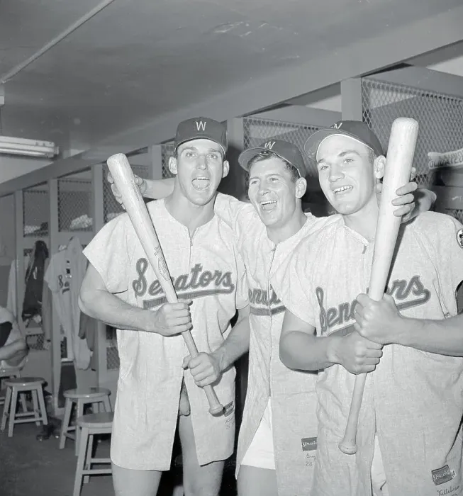 Framed Print : Allison, Griggs, and Killebrew Celebrating Win Framed Print : Allison, Griggs, and Killebrew Celebrating Win