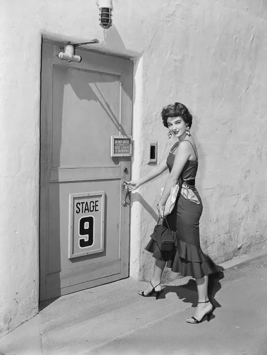 Framed Print : Allison Hayes Walking to a Door Framed Print : Allison Hayes Walking to a Door