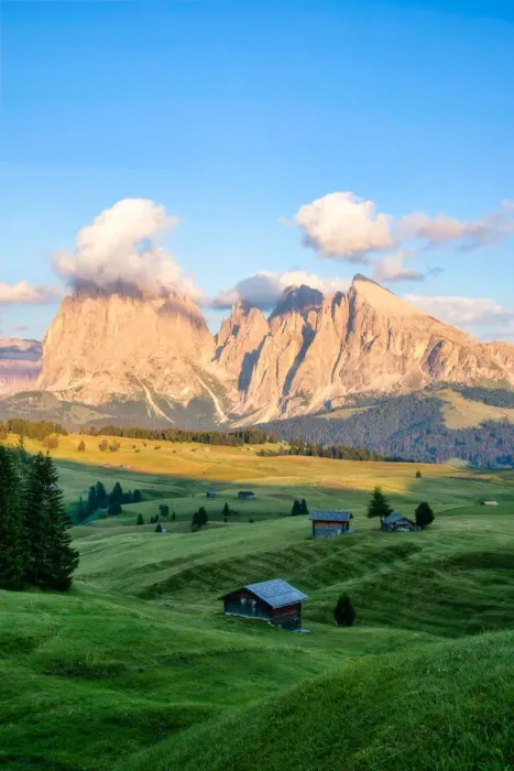 Framed Print : Alpe di Siusi, Summer in the Dolomites Alps Framed Print : Alpe di Siusi, Summer in the Dolomites Alps