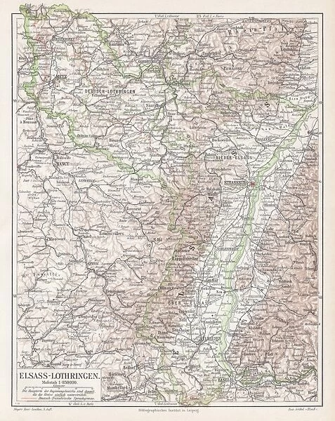Alsace-Lorraine map 1895