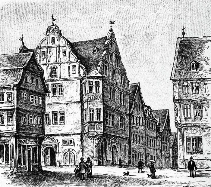 Framed Print : Alsfeld street, Hesse Framed Print : Alsfeld street, Hesse