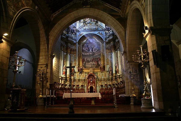 Altar of La Compania church, Ecuador, Quito