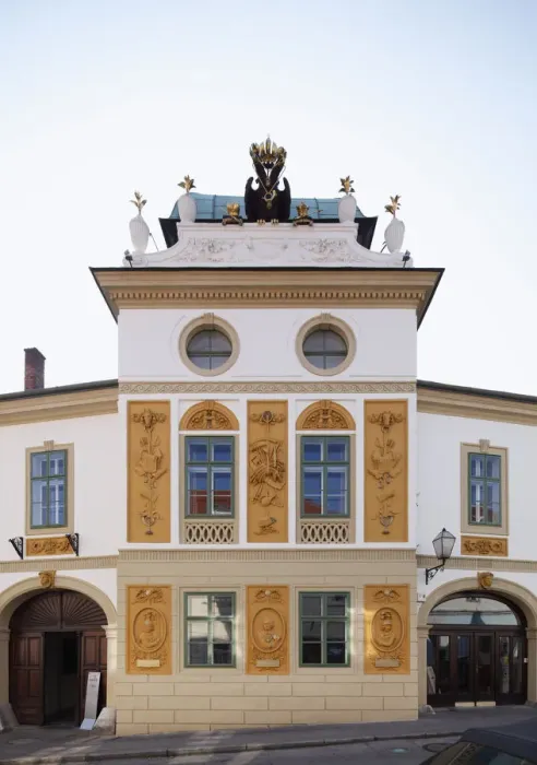 Framed Print : Alte Post old post office, Melk, Wachau, Mostviertel district, Lower Austria, Austria, Europe Framed Print : Alte Post old post office, Melk, Wachau, Mostviertel district, Lower Austria, Austria, Europe