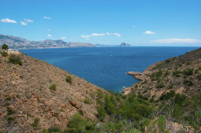 Framed Print : Altea Bay and Penya d'Ilfach Mountain in the distance, Albir, Alicante, Spain Framed Print : Altea Bay and Penya d'Ilfach Mountain in the distance, Albir, Alicante, Spain