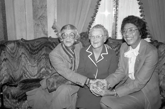 Framed Print : Althea Gibson, Eleanor Whalen and Patty Berg