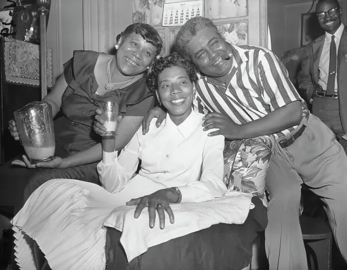 Framed Print : Althea Gibson with Parents Framed Print : Althea Gibson with Parents