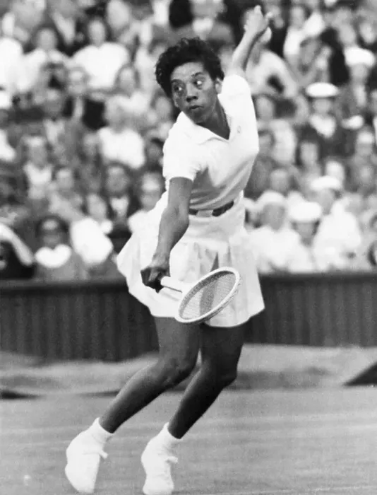 Framed Print : Althea Gibson Playing Tennis Framed Print : Althea Gibson Playing Tennis