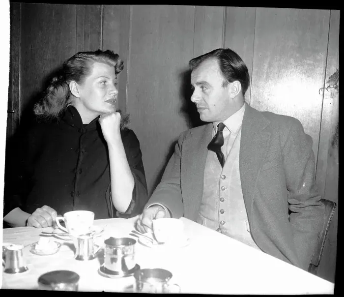 Framed Print : Aly Khan Looks Over to Rita Hayworth Framed Print : Aly Khan Looks Over to Rita Hayworth