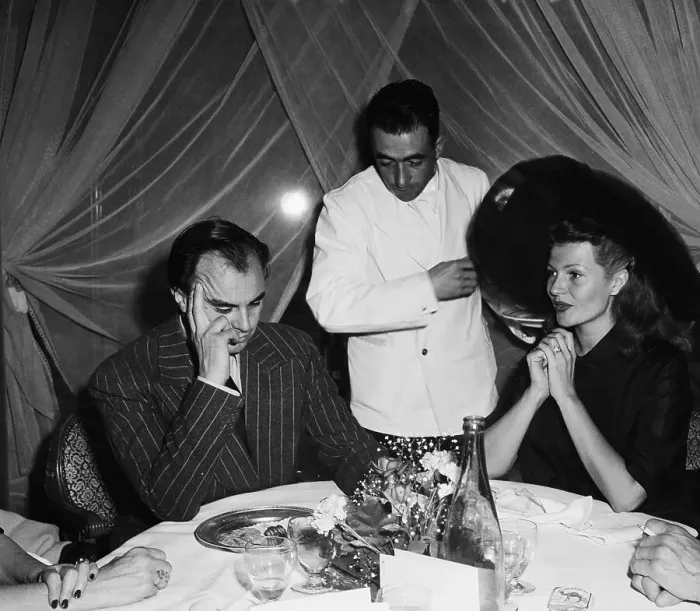 Framed Print : Aly Khan & Rita Hayworth Order Lunch Framed Print : Aly Khan & Rita Hayworth Order Lunch