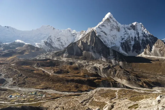 Framed Print : Ama Dablam mountain peak from Chukung Ri Framed Print : Ama Dablam mountain peak from Chukung Ri