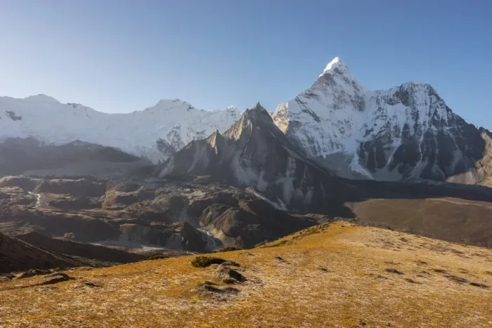 Framed Print : Ama Dablam mountain peak from Kongma la pass Framed Print : Ama Dablam mountain peak from Kongma la pass