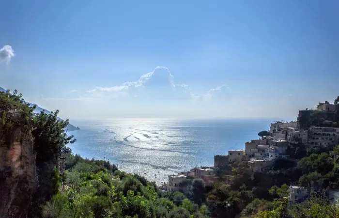 Framed Print : Amalfi Coast and mediterranean sea, Italy