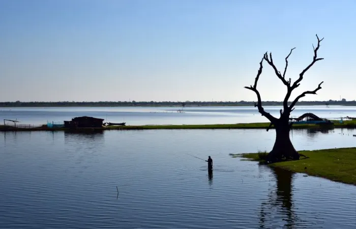 Framed Print : Amarapura landscape Myanmar Framed Print : Amarapura landscape Myanmar