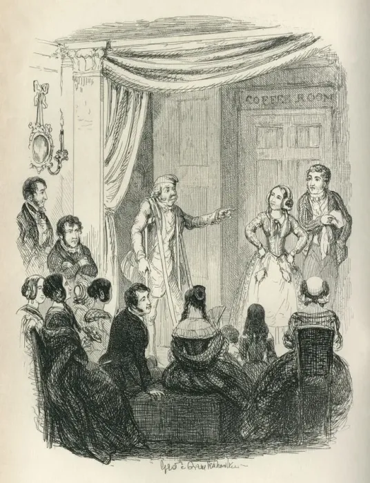 Framed Print : Amateur dramatics by Victorian people Framed Print : Amateur dramatics by Victorian people