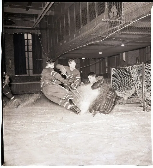 Framed Print : Amateur Ice Hockey Players in Practice Framed Print : Amateur Ice Hockey Players in Practice