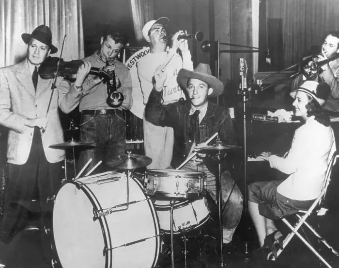 Framed Print : Amateur Swing Band with Famous People Framed Print : Amateur Swing Band with Famous People