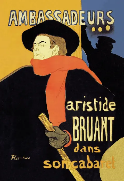 Framed Print : Ambassadeurs: Aristide Bruant dans Son Cabaret Framed Print : Ambassadeurs: Aristide Bruant dans Son Cabaret