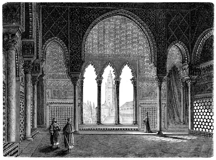 Framed Print : The Ambassador Room of Alcazar in Seville
