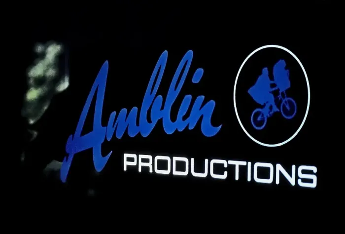 Framed Print : Amblin. LOS ANGELES - FEBRUARY 1983: The sign on the door of Director Steven Framed Print : Amblin. LOS ANGELES - FEBRUARY 1983: The sign on the door of Director Steven