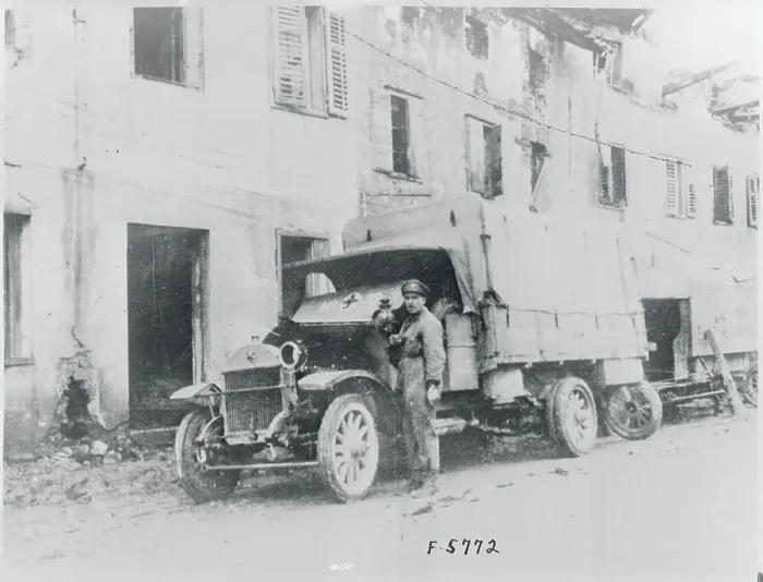 Framed Print : Ambulance Driver by His Vehicle Framed Print : Ambulance Driver by His Vehicle