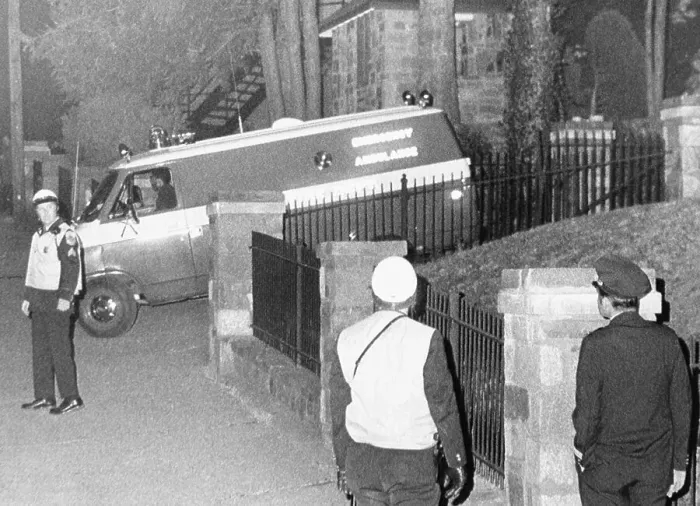 Framed Print : Ambulance Leaving Scene of Brutal Hanafi Murders Framed Print : Ambulance Leaving Scene of Brutal Hanafi Murders