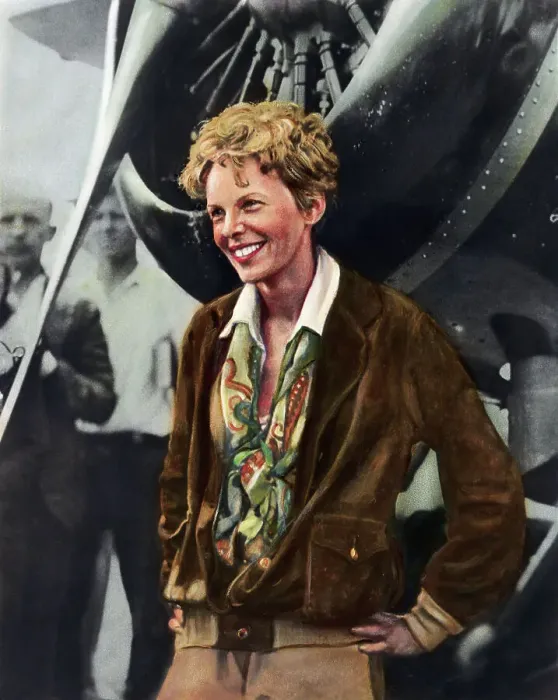 Framed Print : Amelia Earhart Framed Print : Amelia Earhart