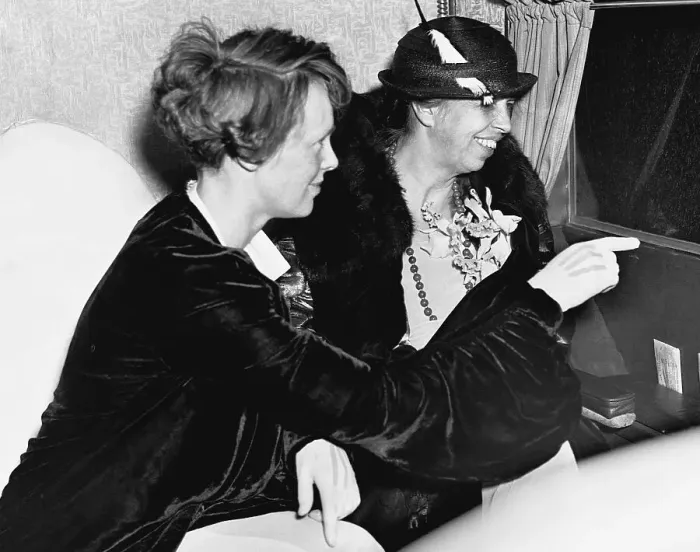 Framed Print : Amelia Earhart and Eleanor Roosevelt Framed Print : Amelia Earhart and Eleanor Roosevelt