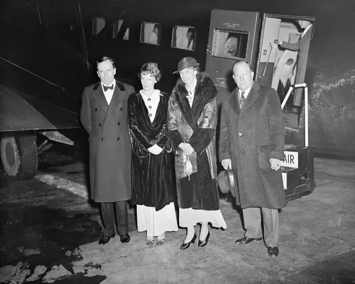 Framed Print : Amelia Earhart with Husband and Eleanor Roosevelt Framed Print : Amelia Earhart with Husband and Eleanor Roosevelt