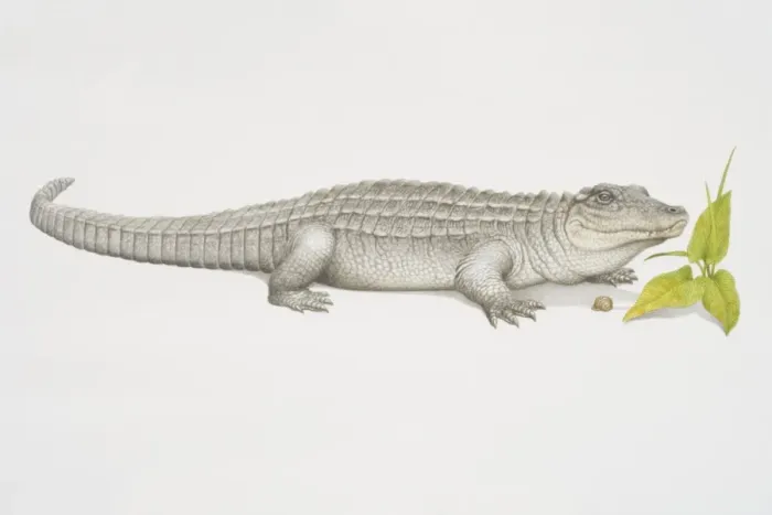Framed Print : American Alligator (alligator mississippiensis), side view