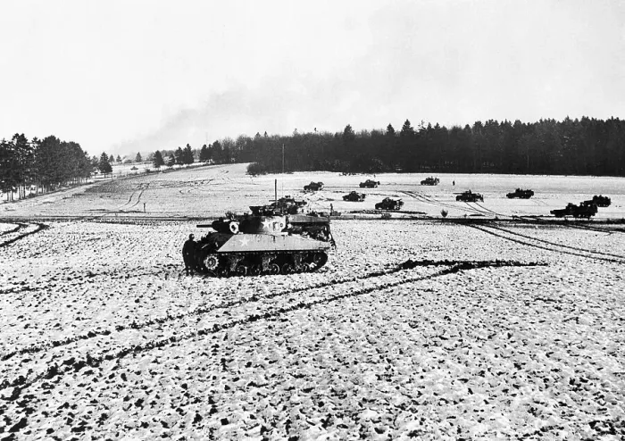 Framed Print : American Armor Prepares to Relieve Bastogne 1944 Framed Print : American Armor Prepares to Relieve Bastogne 1944