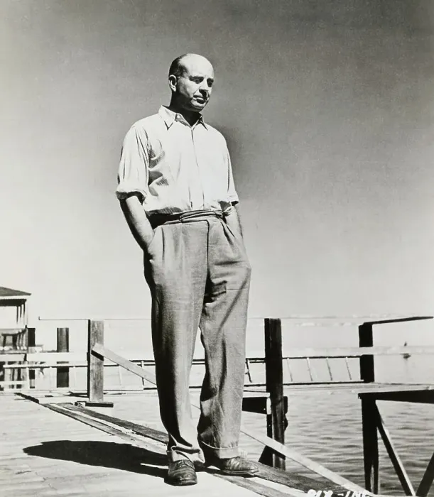Framed Print : American Author John Dos Passos Pausing on Pier Framed Print : American Author John Dos Passos Pausing on Pier