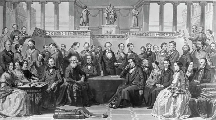 Framed Print : American Authors Of The 19Th Century Framed Print : American Authors Of The 19Th Century