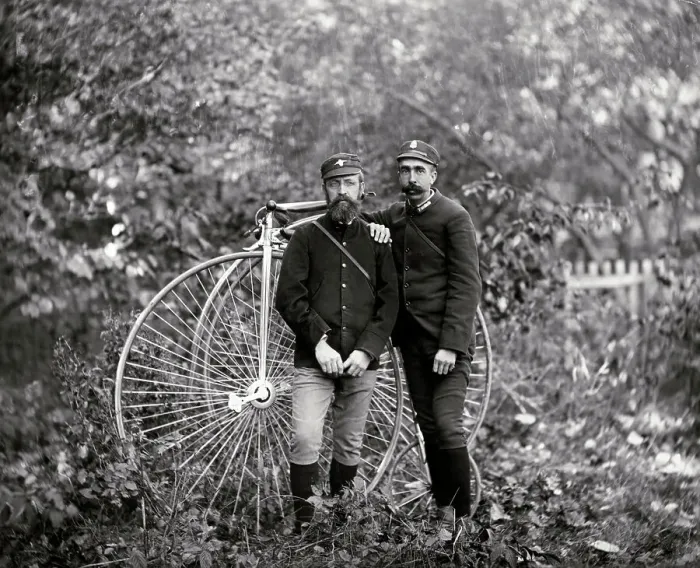 Framed Print : American Bicyclist In The 1890S Framed Print : American Bicyclist In The 1890S