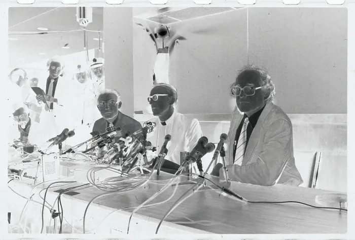 Framed Print : Three American Clergymen Holding Press Conference