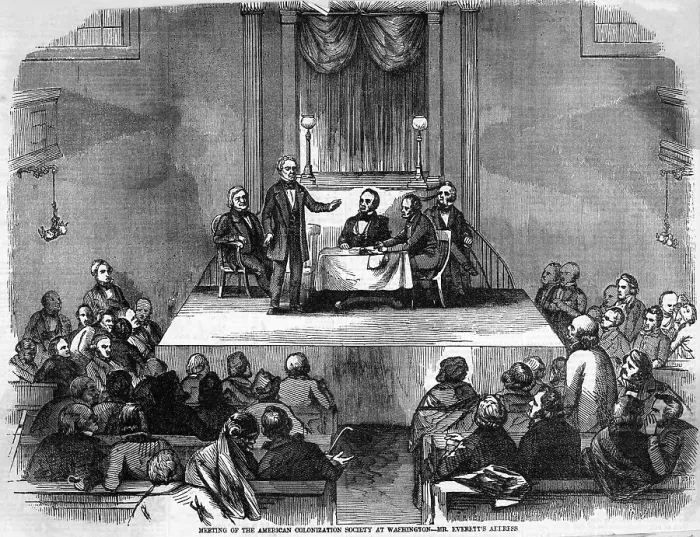 Framed Print : American Colonization Soc. Meeting;Illus
