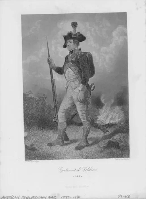 Framed Print : American Continental Soldier Framed Print : American Continental Soldier