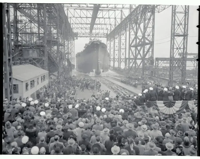 Framed Print : American Crowd at Battleship Ceremonies Framed Print : American Crowd at Battleship Ceremonies