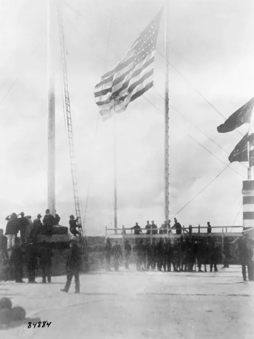 Framed Print : American Flag Raised Over Morro Castle Framed Print : American Flag Raised Over Morro Castle