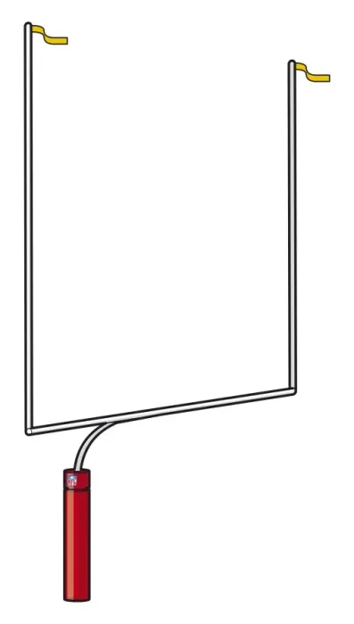 Framed Print : American Football goal posts Framed Print : American Football goal posts