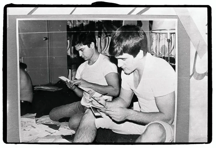 Framed Print : American Hostages Reading Christmas Cards Framed Print : American Hostages Reading Christmas Cards