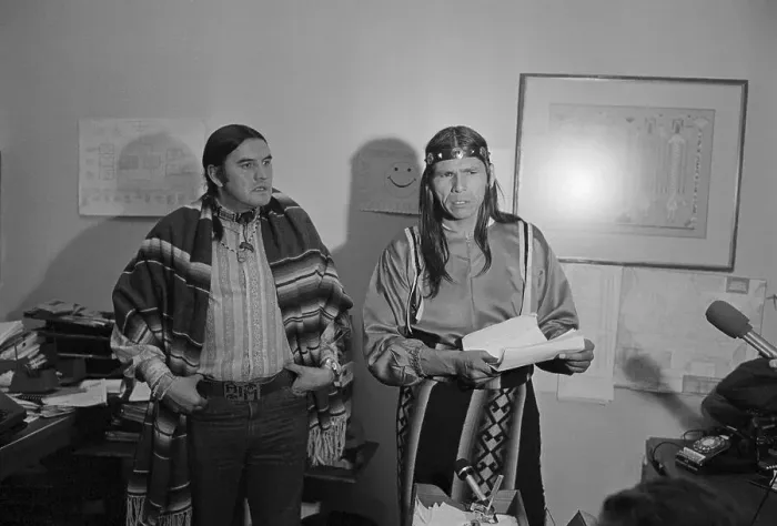 Framed Print : Two American Indian Protest Leaders Framed Print : Two American Indian Protest Leaders