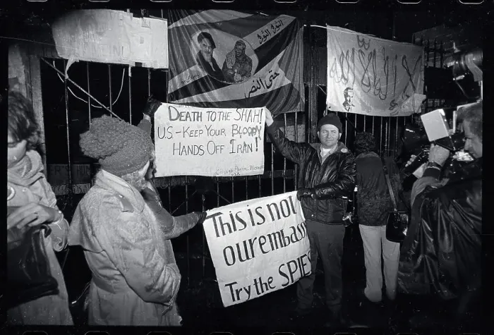Framed Print : American Iranian Revolution Supporters Framed Print : American Iranian Revolution Supporters