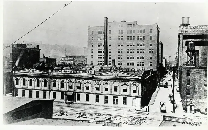 Framed Print : American Iron & Steel Works, Ca 1908 Framed Print : American Iron & Steel Works, Ca 1908