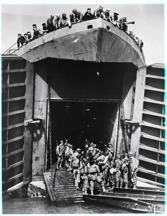 Framed Print : American Landing Ship Tank Off Coast Framed Print : American Landing Ship Tank Off Coast