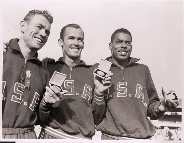 Framed Print : American Medal Winners at the Olympics Framed Print : American Medal Winners at the Olympics
