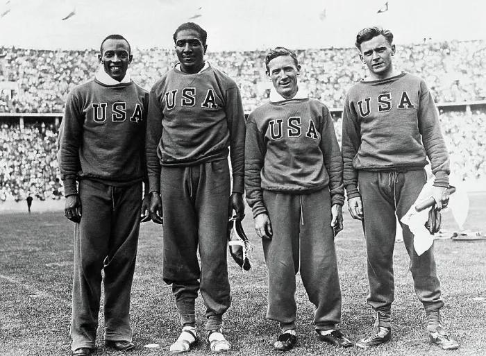 Framed Print : American Men's Relay Team Framed Print : American Men's Relay Team