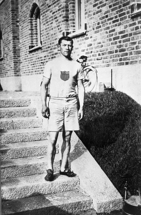 Framed Print : American Olympian Jim Thorpe in Stockholm