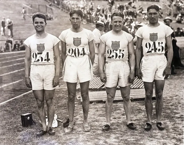 Framed Print : American Olympic Relay Team