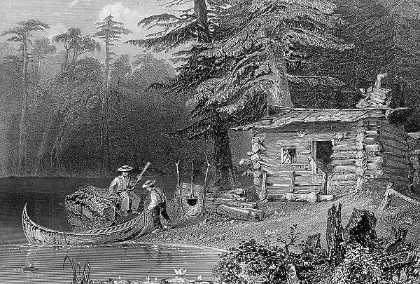 American Pioneers By Lake
