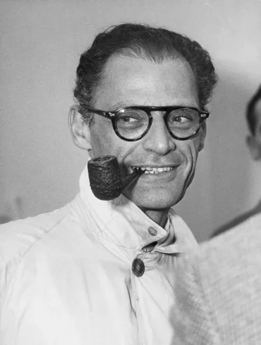 Framed Print : American Playwright Arthur Miller Smoking a Pipe Framed Print : American Playwright Arthur Miller Smoking a Pipe